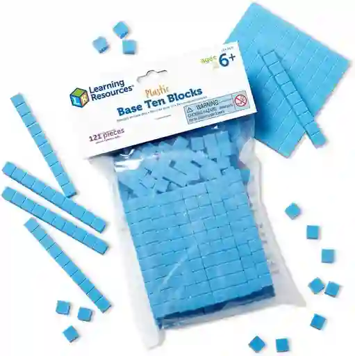 Juego Didáctico Matemáticas Bloques Base Diez Para Niños