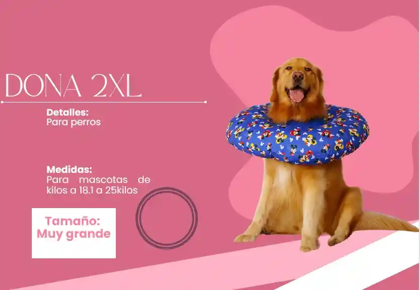 Collar Isabelino Dona Xxl 18 A 25 Kg