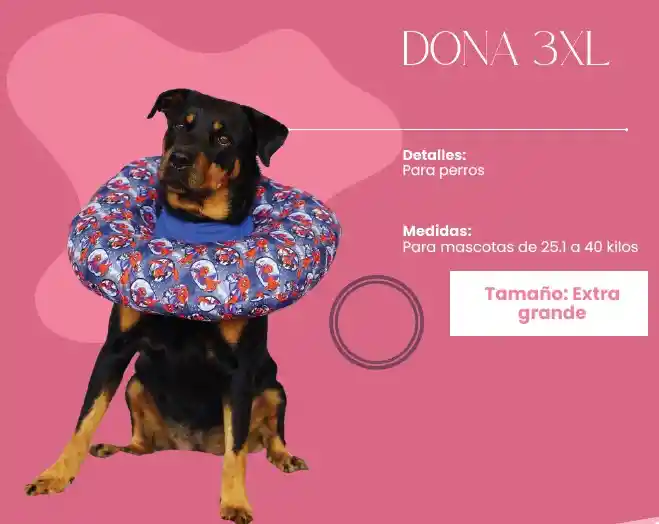 Collar Isabelino Dona Xxxl 25 A 40 Kg
