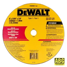 Dewalt Disco De Corte Metal9