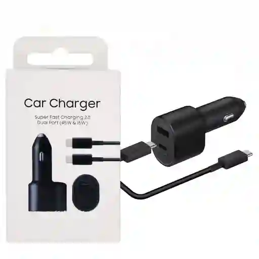 Cargador Para Carro Samsung 45w , Entradas Usb Y Tipo C