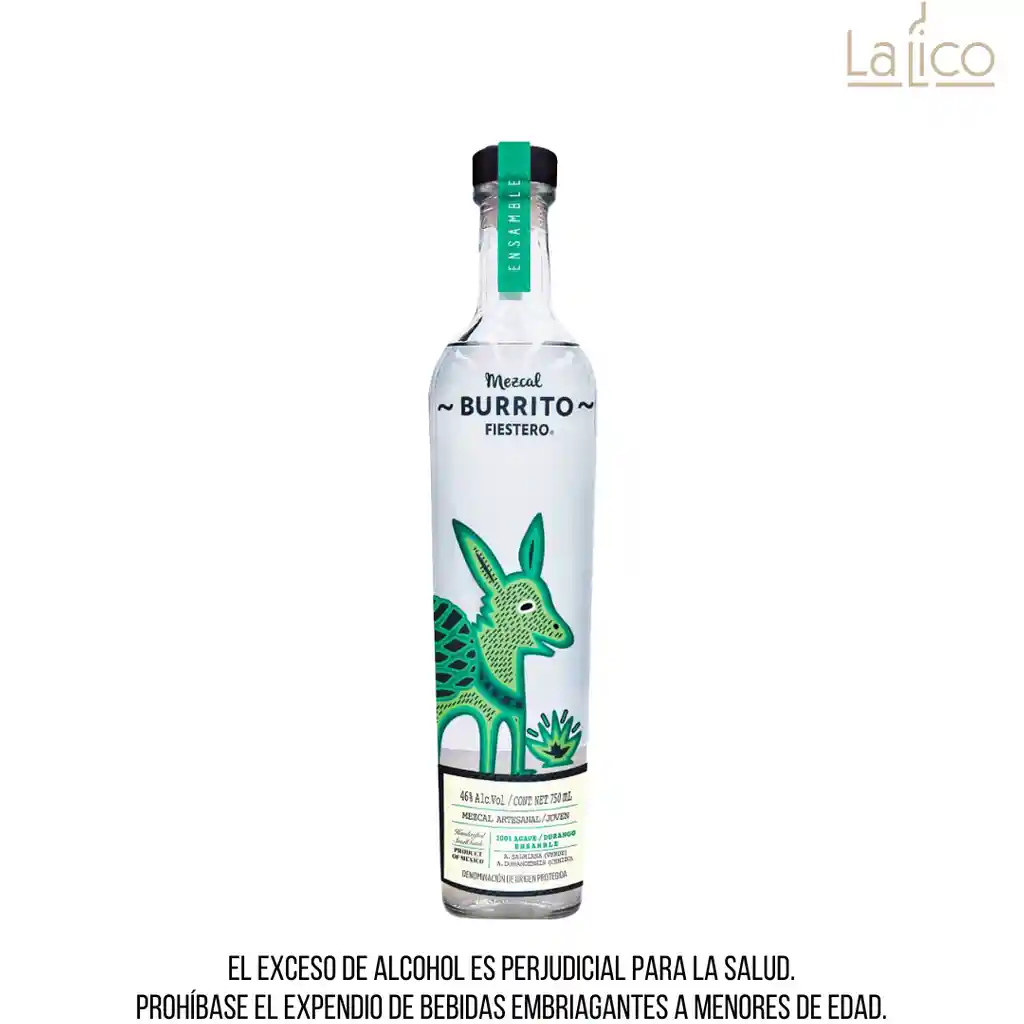 Mezcal Burrito Fiestero Ensamble 750ml