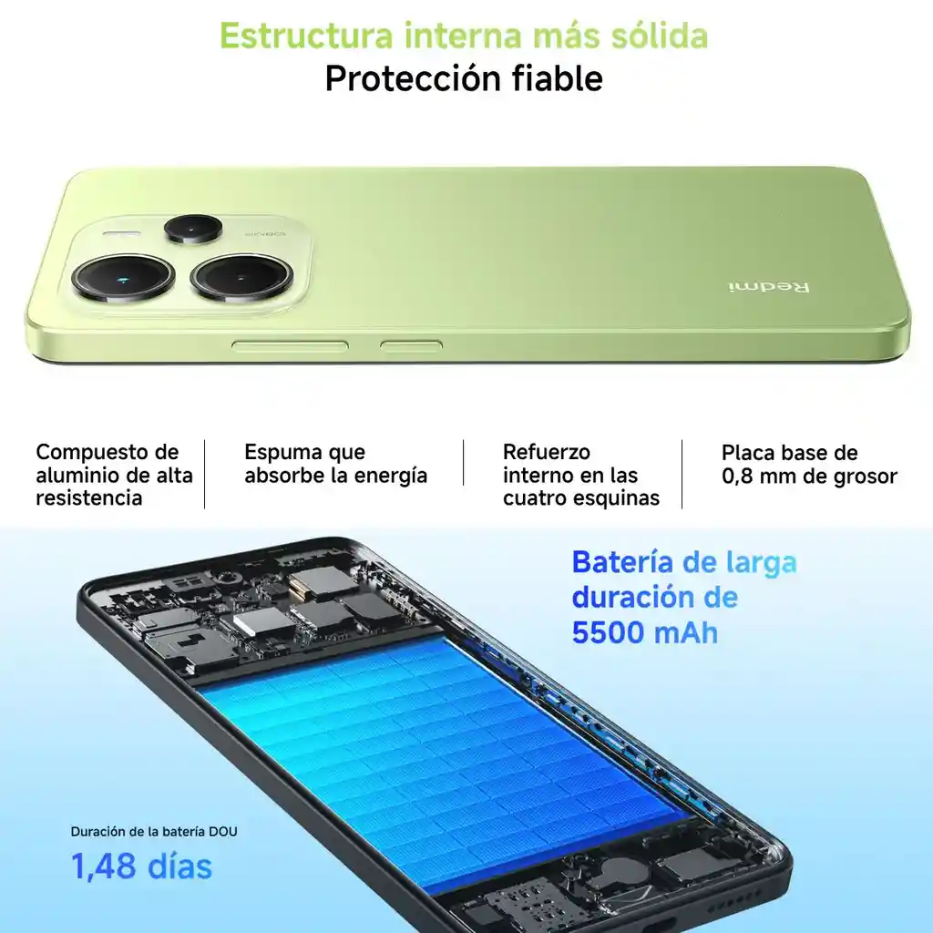 Celular Xiaomi Redmi Note 14 Dual Sim 256gb /8gb 6.67'', Azl