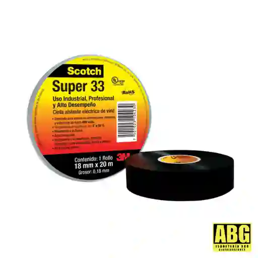 Cinta Aislante Profesional Scotch . 3/4 X 20.1 Mts