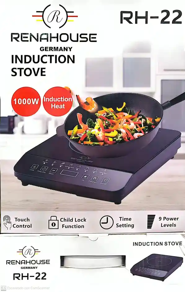 Placa De Inducción Renahouse De 1 Puesto