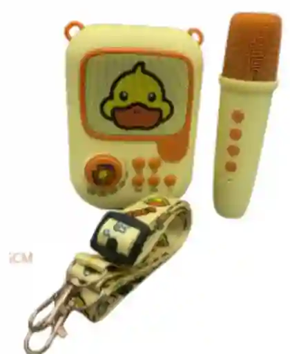 Parlante Karaoke Bluetooth Niño Micrófono Pato