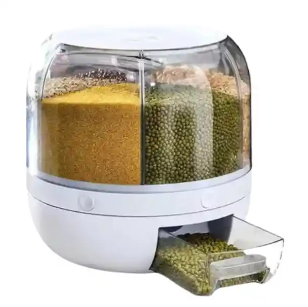 Dispensador De Granos Redondo, Conserva Tus Alimentos Siempre Frescos