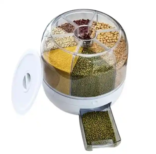 Dispensador De Granos Redondo, Conserva Tus Alimentos Siempre Frescos