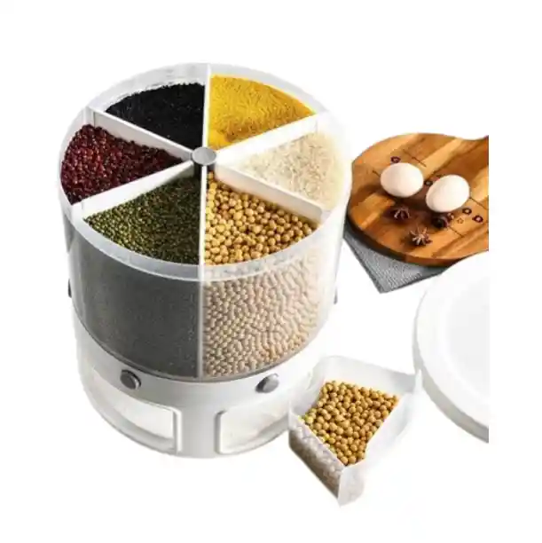 Dispensador De Granos Redondo, Conserva Tus Alimentos Siempre Frescos