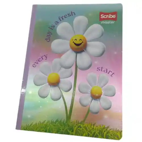 Cuaderno Scribe Master Sticker 95-100hj Dama