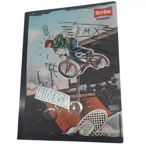 Cuaderno Scribe Master Sticker 95-100hj Hombre