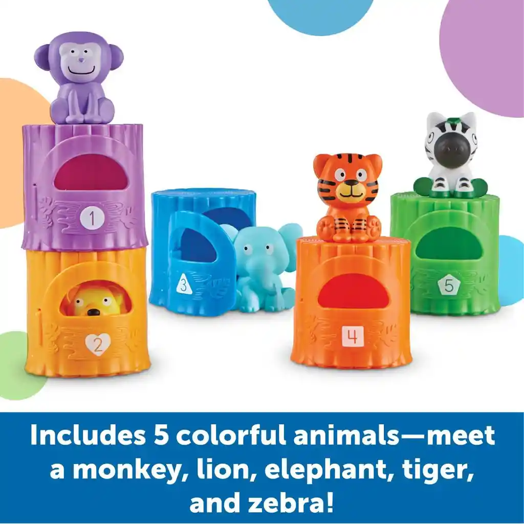 Juego Sensorial Jumbo Animales Jungla Motricidad Para Niños