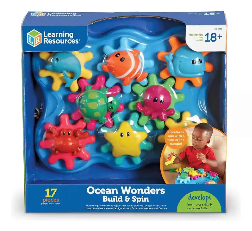 Juego Didáctico Giro Océano Maravilloso Motricidad Para Niño