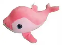 Peluche Delfín Disponible En Color Azul Y/o Rosado
