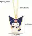 Collar Cadena Con Dije De Kuromi De Hello Kitty