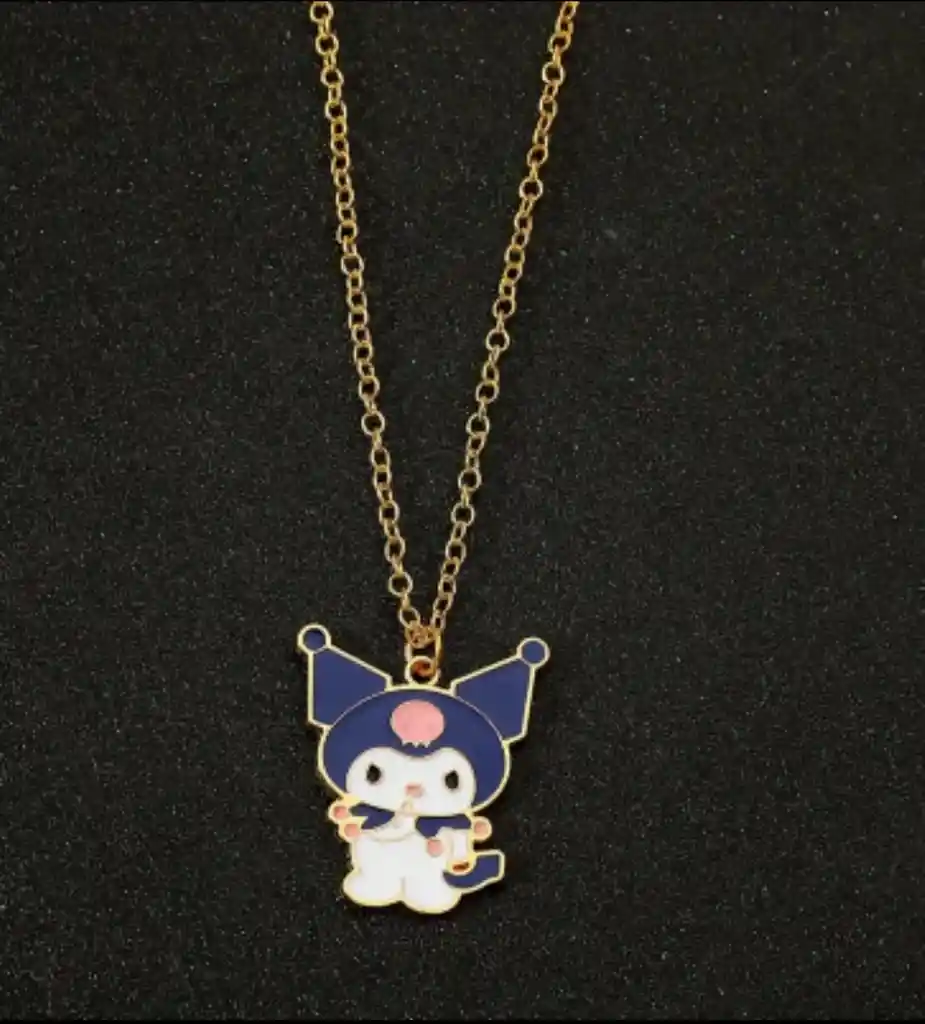Collar Cadena Con Dije De Kuromi De Hello Kitty