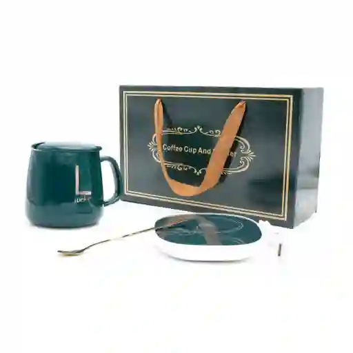 Mug Inteligente Con Base Calentadora Y Pocillo Térmico