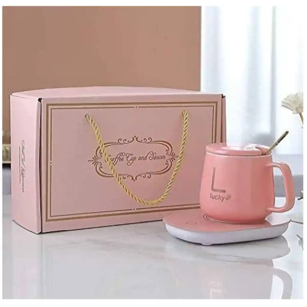 Mug Inteligente Con Base Calentadora Y Pocillo Térmico