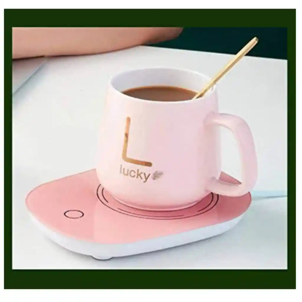 Mug Inteligente Con Base Calentadora Y Pocillo Térmico