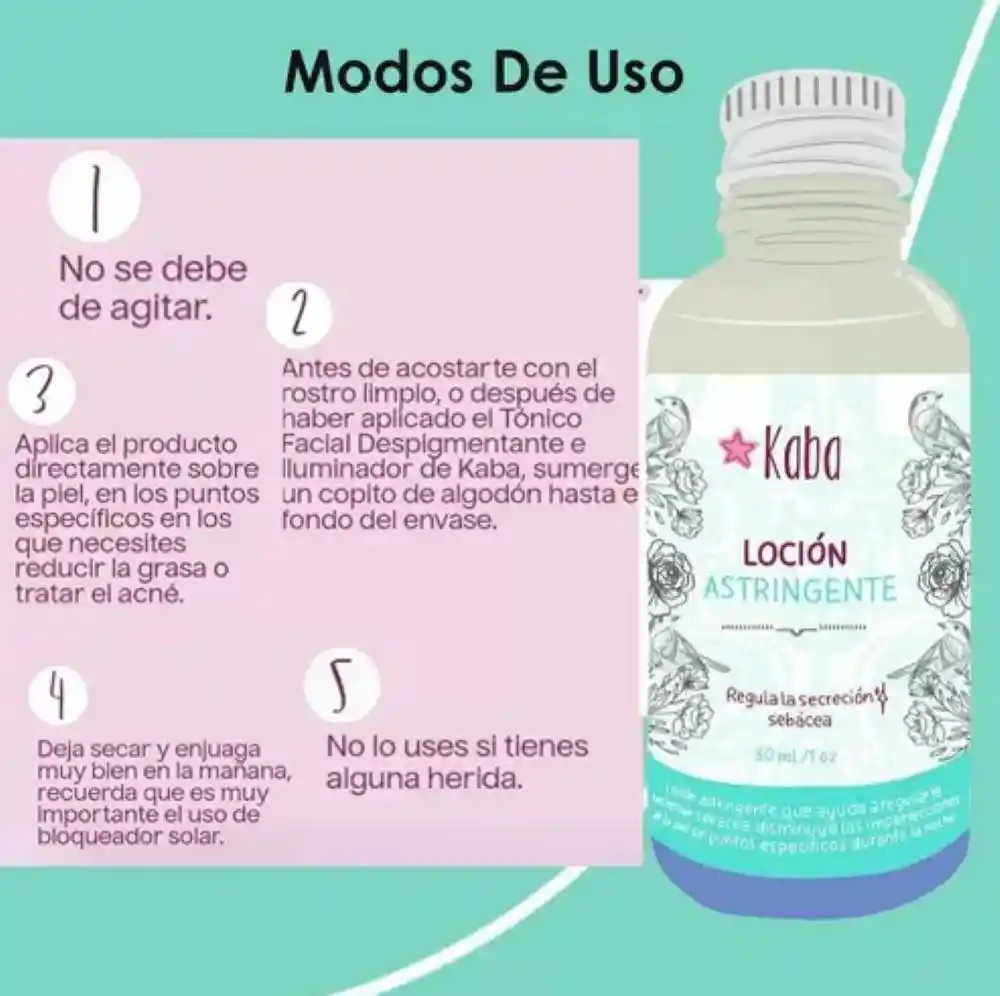 Contorno De Ojos Y Loción Astringente Kaba