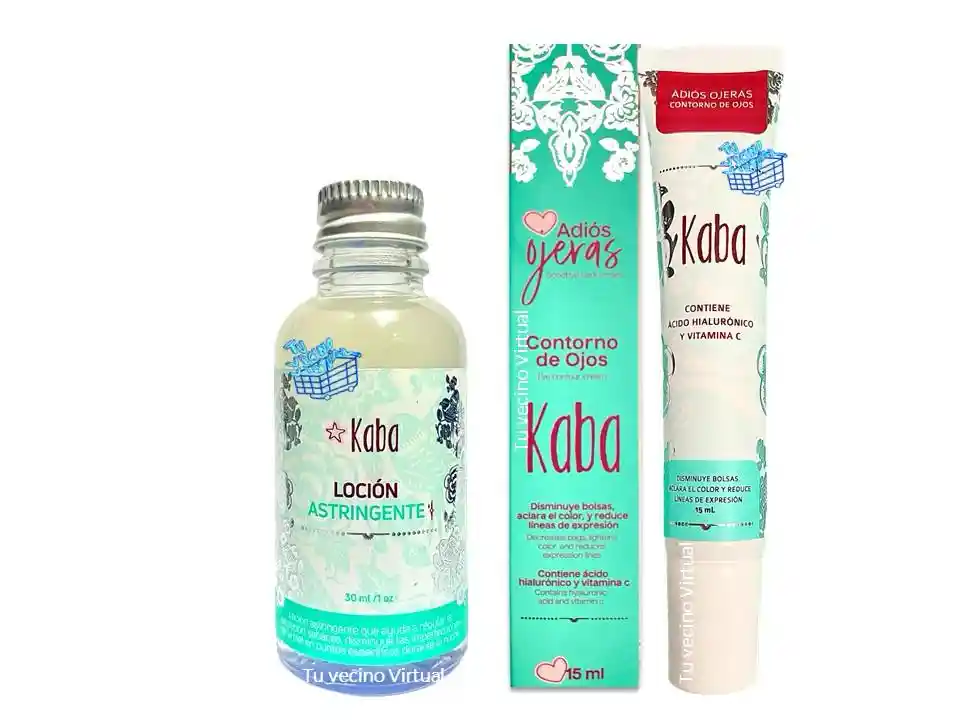 Contorno De Ojos Y Loción Astringente Kaba