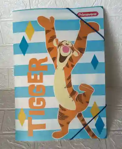 Carpeta Plastica Resorte Primavera Oficio Tiger