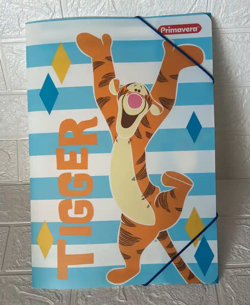 Carpeta Plastica Resorte Primavera Oficio Tiger