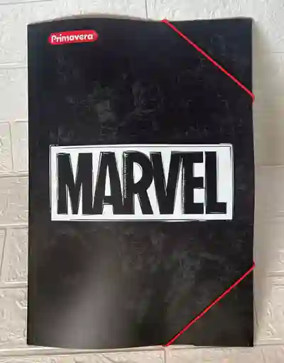 Carpeta Plastica Resorte Primavera Oficio Marvel