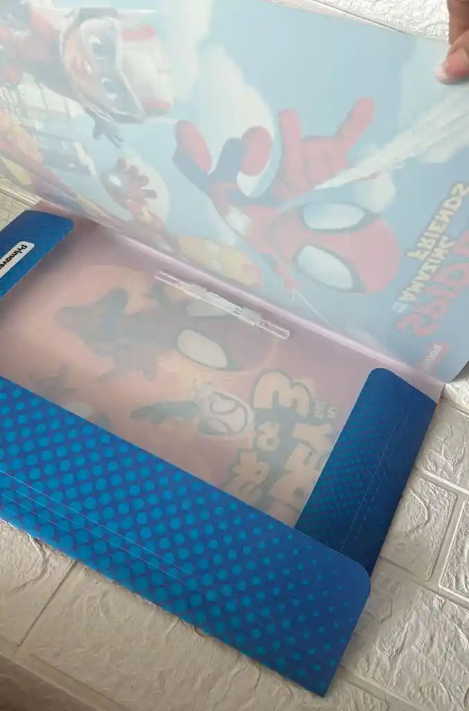 Carpeta Plastica Resorte Primavera Oficio Spider Man