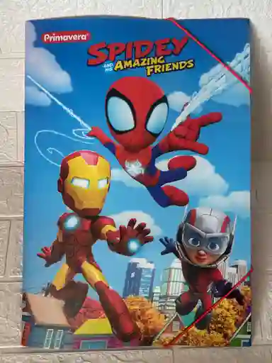 Carpeta Plastica Resorte Primavera Oficio Spider Man