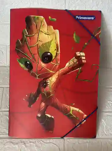 Carpeta Plastica Resorte Primavera Oficio Groot