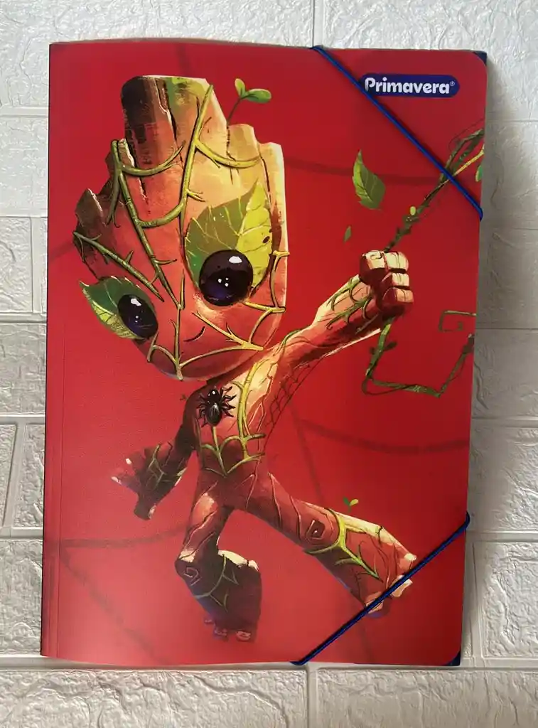 Carpeta Plastica Resorte Primavera Oficio Groot