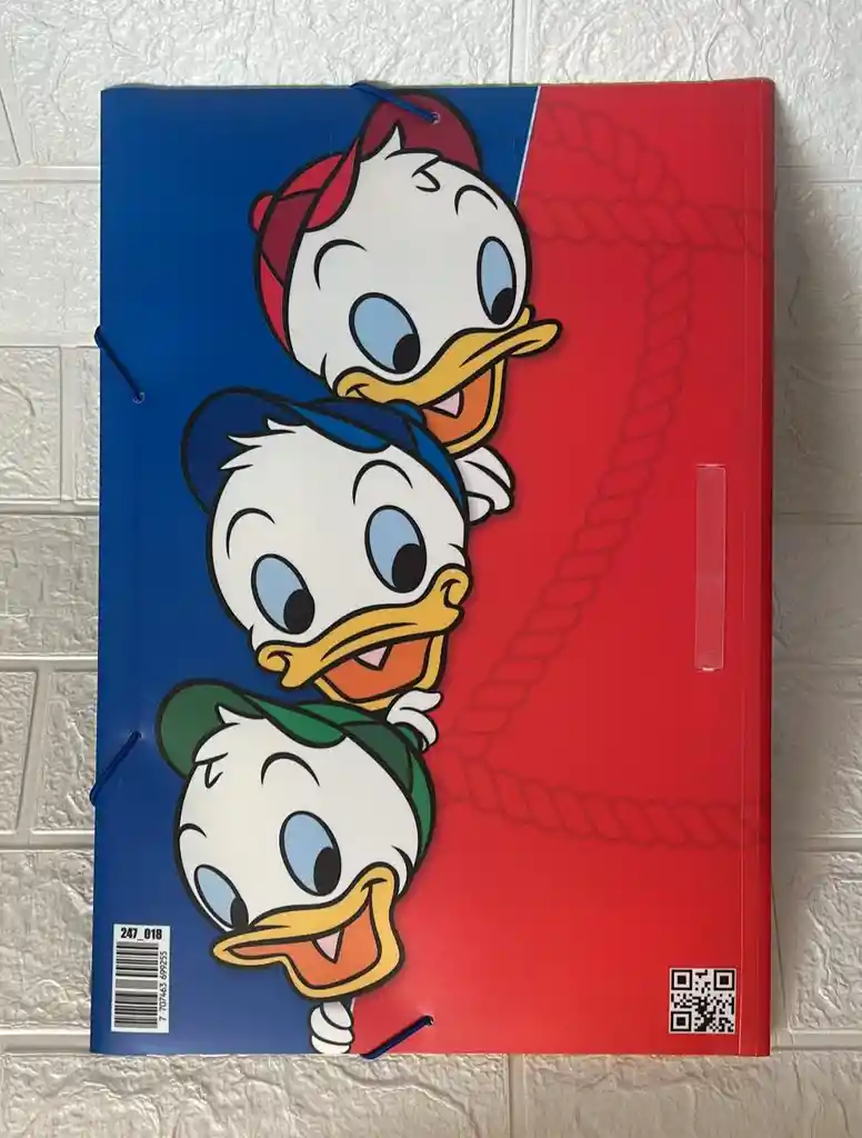 Carpeta Plastica Resorte Primavera Oficio Pato Donald