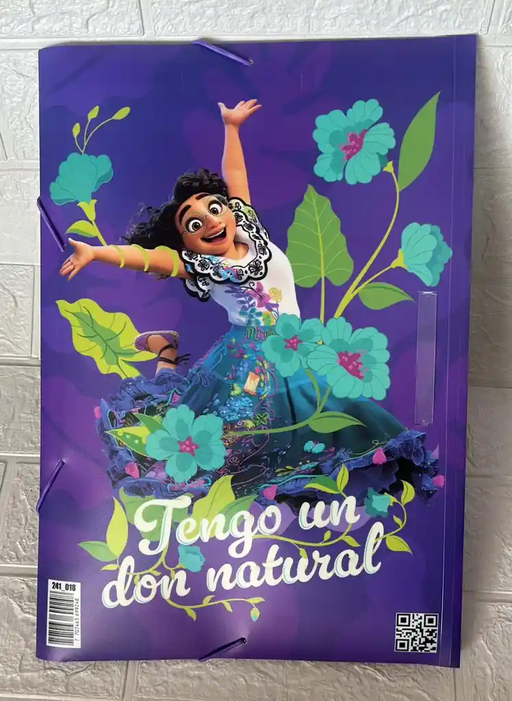 Carpeta Plastica Resorte Primavera Oficio Encanto