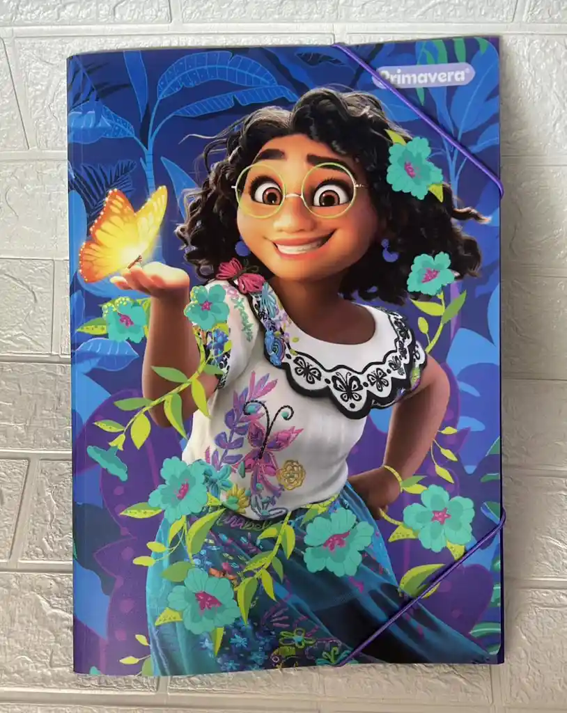 Carpeta Plastica Resorte Primavera Oficio Encanto