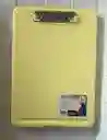Tabla Planillera Con Compartimiento Eterna Amarillo