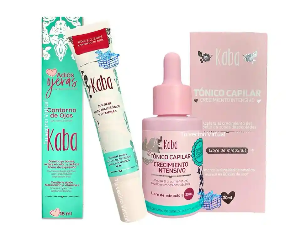 Tonico Capilar Crecimiento Intensivo Y Contorno De Ojos Kaba