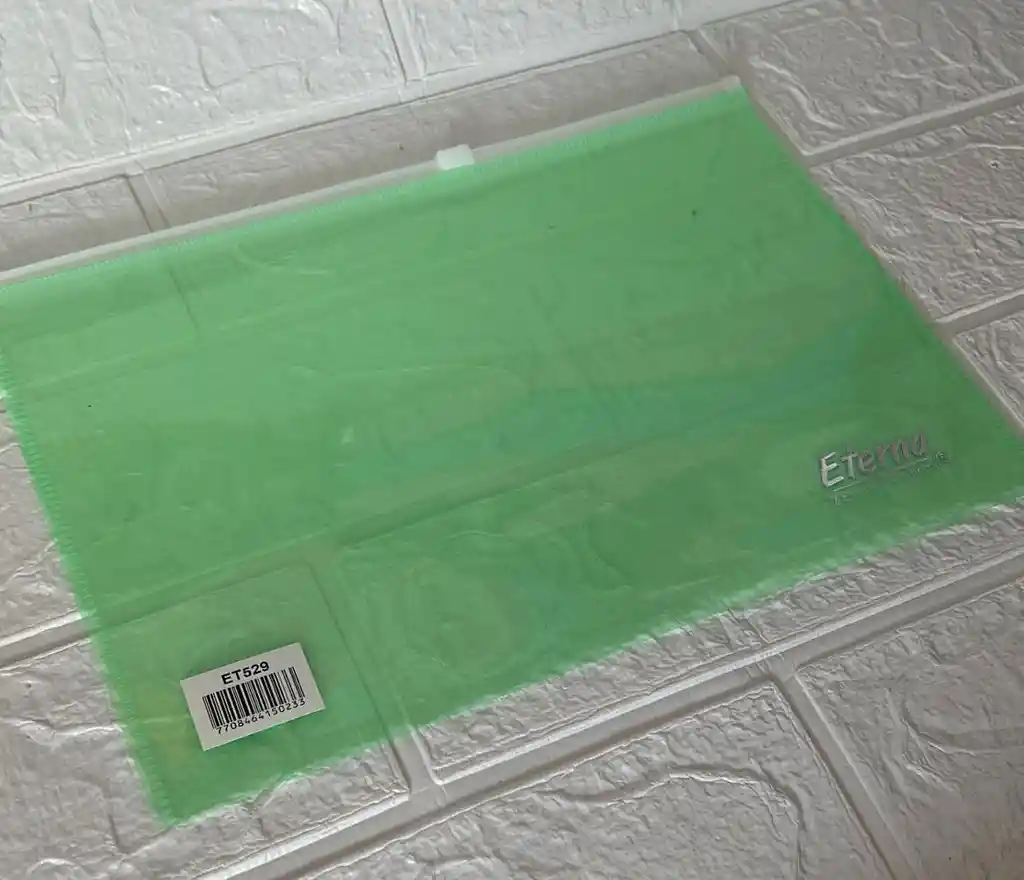 Carpeta Plastica Sobre 1/2 Con Cierre Verde