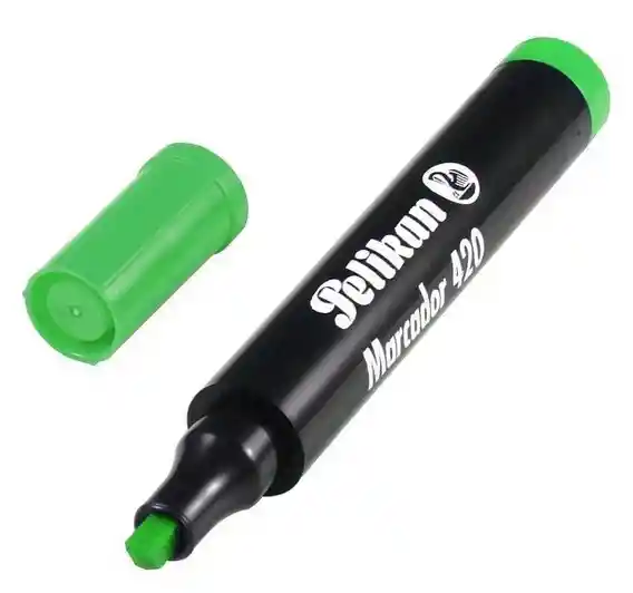 Marcador Permanente Verde Pelikan 420