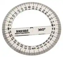 Transportador 360° - 12cm Linea Azul