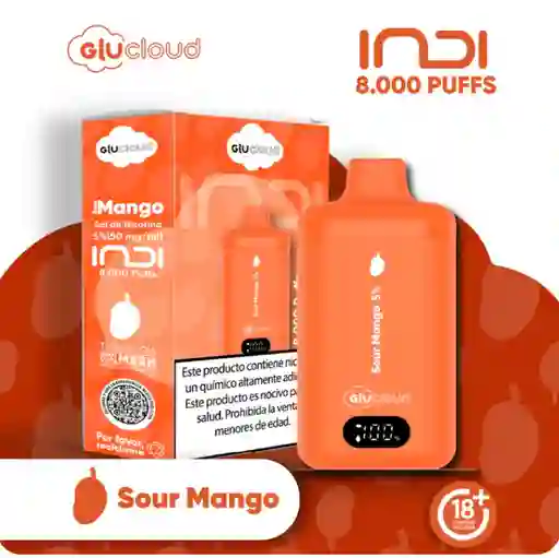 Vape Glucloud Sour Mango Indi 8000 Puffs
