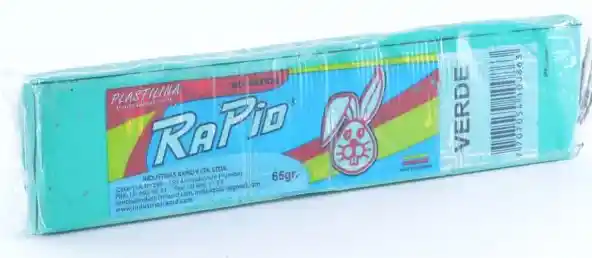 Plastilina Verde En Barra 65gr - Rapid
