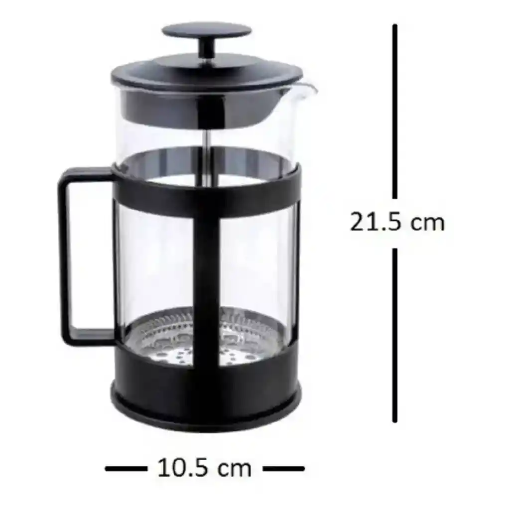 Prensa Francesa Cafe Cafetera Vidrio 1000ml Filtro Acero Inox