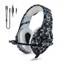 Audífonos Auriculares Tipo Diadema Gamer Camuflados K1