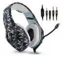 Audífonos Auriculares Tipo Diadema Gamer Camuflados K1