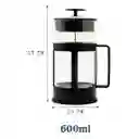 Prensa Francesa Cafe 600 Ml Acero Inoxidable Con Filtro