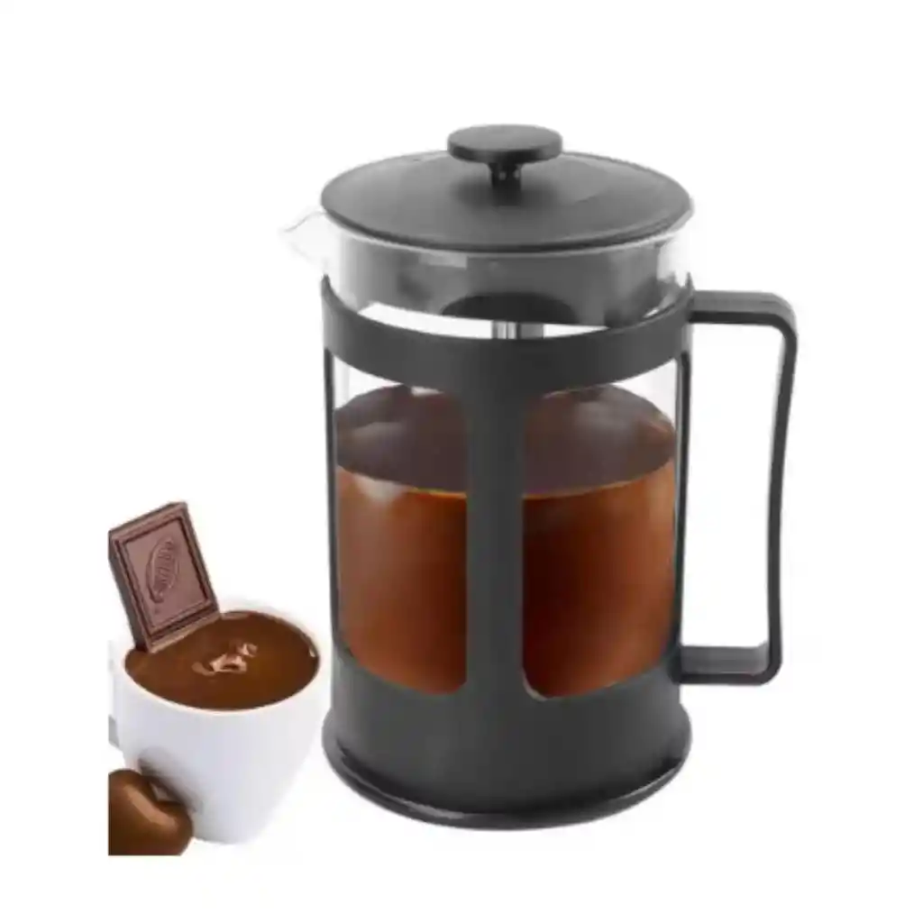 Prensa Francesa Cafe 600 Ml Acero Inoxidable Con Filtro