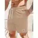 Shorts Casuales De Corduroy Para Hombres, Kakhi Versátiles A La Rodilla
