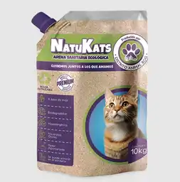 Arena De Maiz Gatos Natukats Limon Aloe Vera 10kg