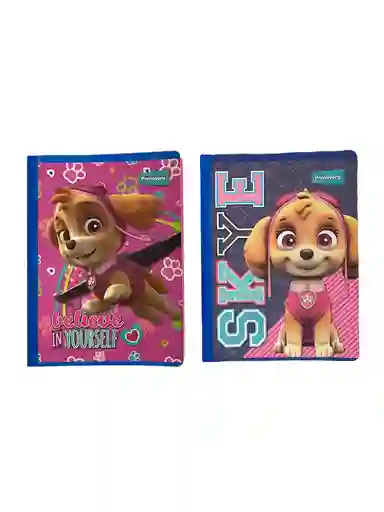 Cuaderno Cosido Cuadriculado Para Niña 100 Hojas Primavera Paw Patrol